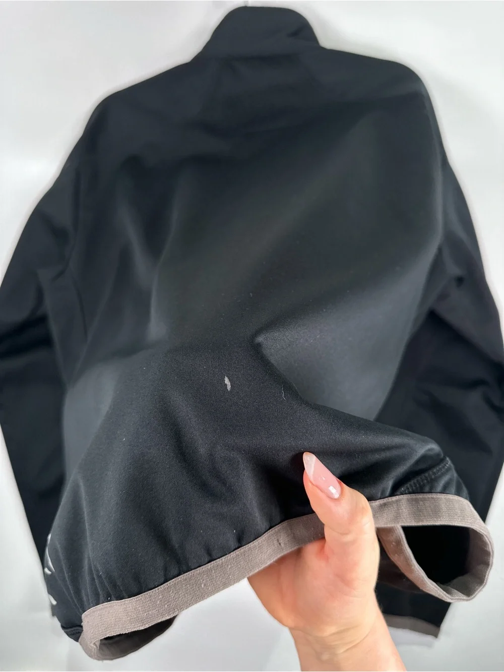 Descente Softshell Jacket Fleece Lined Full Zip Black S